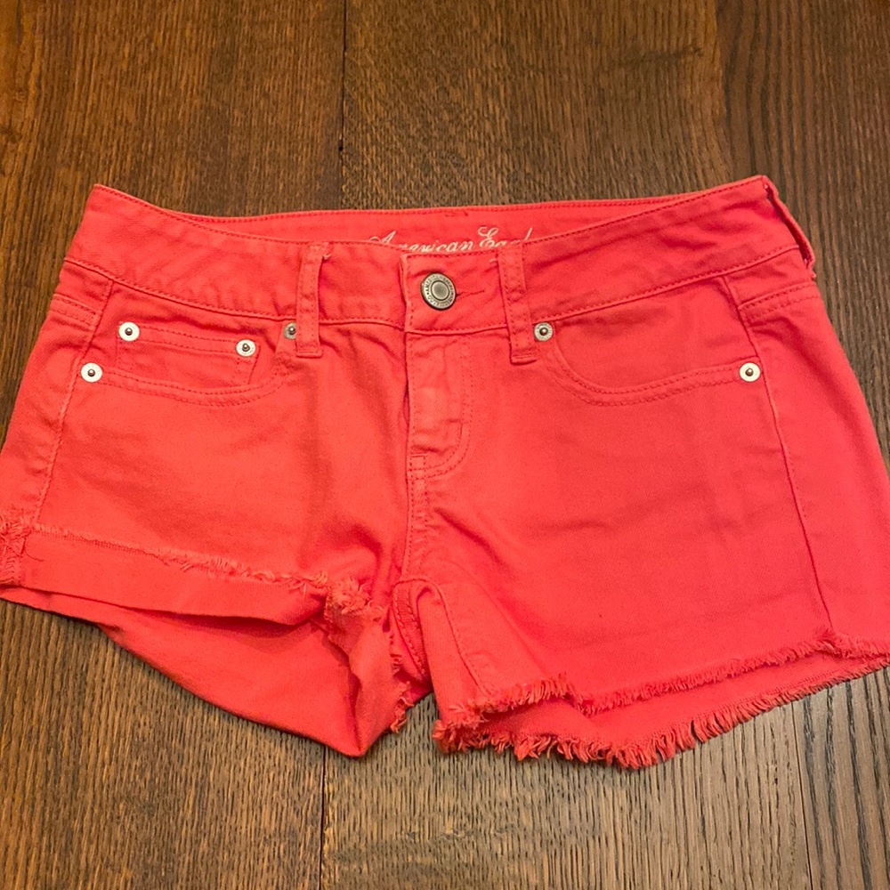 American Eagle Outfitters pink denim shorts Size 2